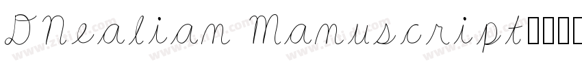 DNealian Manuscript字体转换